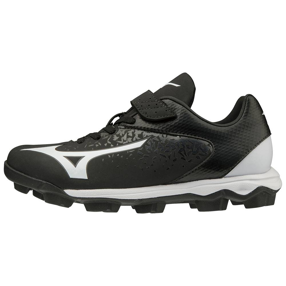 Mizuno Women's Finch Select Nine Molded Softball Cleats Black/White (320592-TSB)